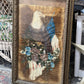 Framed Eagle Painting on Velvet 