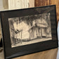 Framed Graphite House Sketch - The Mustard Seed Collection, The Seed