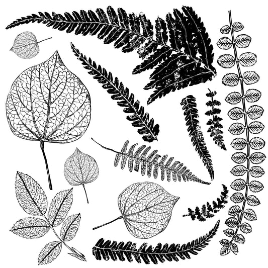 Frond 12x12 Decor Stamp