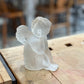Frosted Lead Crystal Angel Candle Holder - The Mustard Seed Collection, The Seed