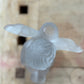 Frosted Lead Crystal Angel Candle Holder - The Mustard Seed Collection, The Seed