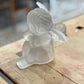 Frosted Lead Crystal Angel Candle Holder - The Mustard Seed Collection, The Seed