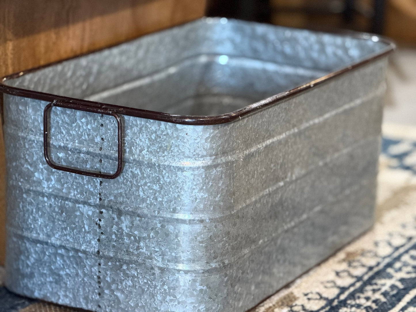 Galvanized Beverage Tub - The Mustard Seed Collection, The Seed
