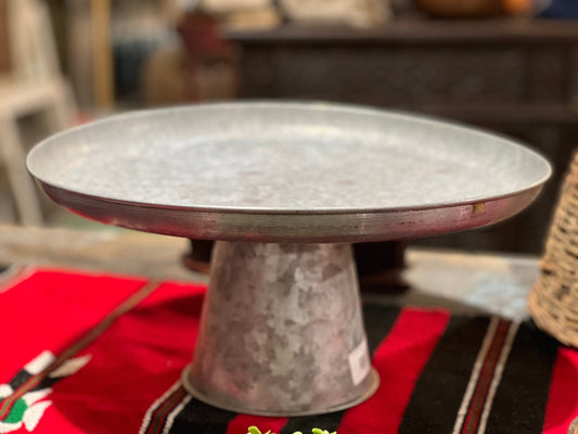 Galvanized Metal Cake Candle Table Scape Stand - The Mustard Seed Collection, The Seed