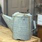 Galvanized Watering Can with dent 