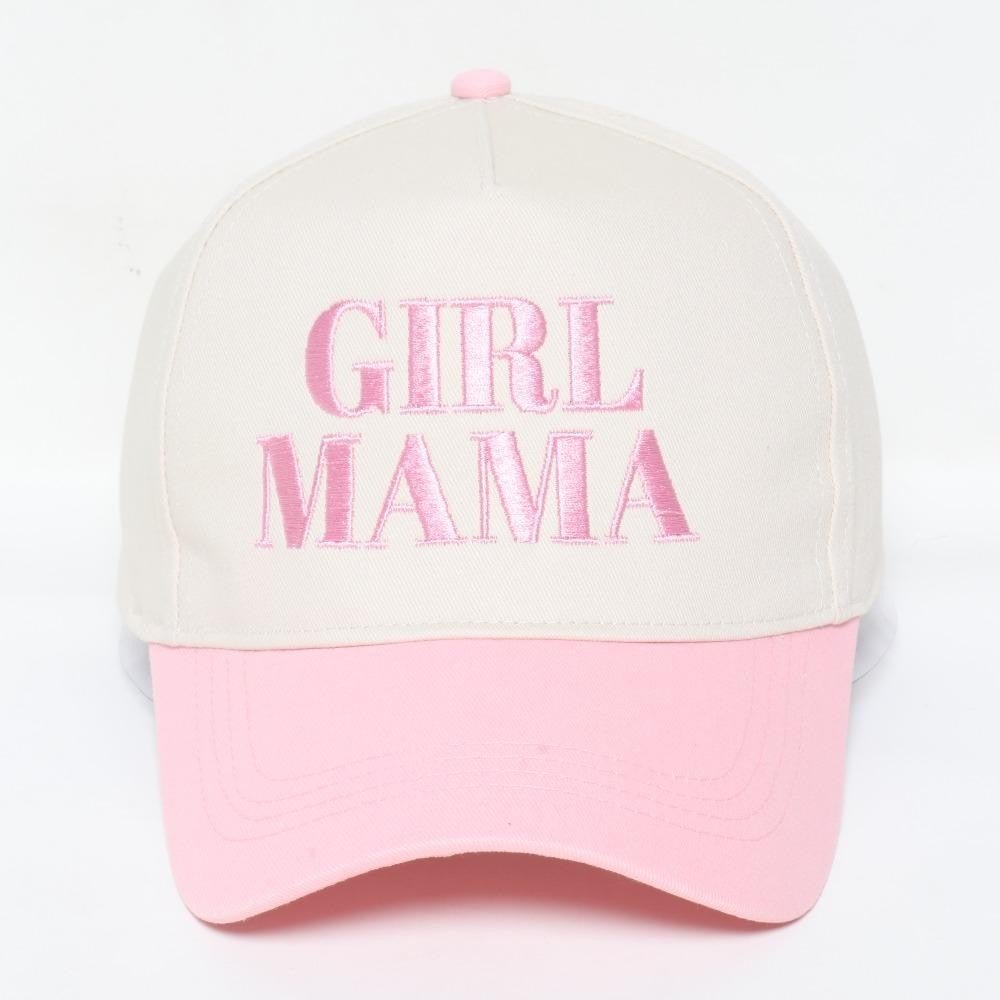 GIRL MAMA' Embroidered Two Tone Baseball Cap 