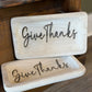 "Give Thanks" Wooden Bowl - The Mustard Seed Collection, The Seed