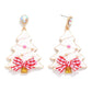 Glitter Acetate Christmas Tree Post Drop Earrings - The Mustard Seed Collection, The Seed