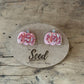 Glitter Acetate Pumpkin Stud Earrings - The Mustard Seed Collection, The Seed