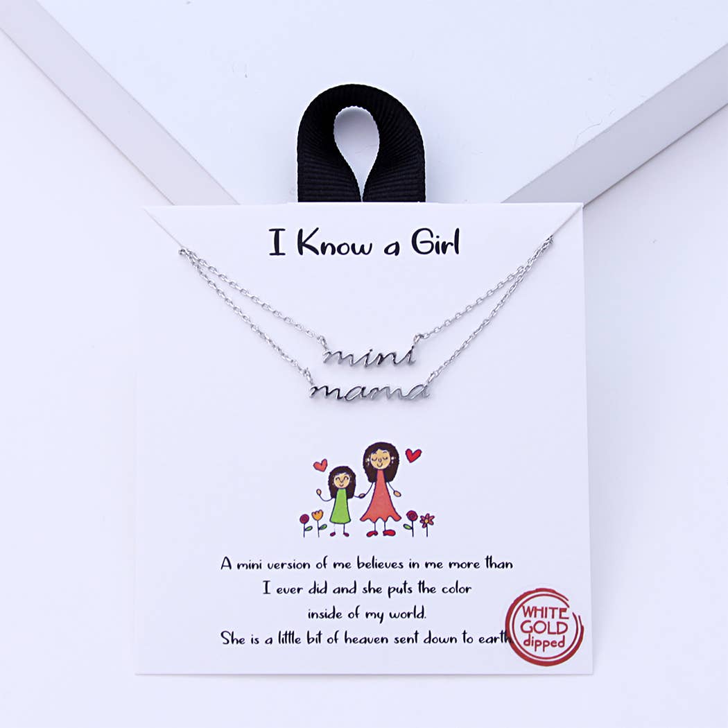 Gold-Dipped Mini and Mama Necklace: RH / ONE SIZE Fashion City