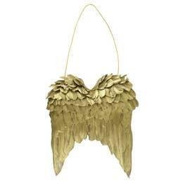 Gold Feathers Wings Wall Decoration - The Mustard Seed Collection, The Seed