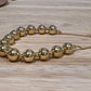 Gold Filled Adjustable Slider Beaded Ball Bracelet 6"-11"