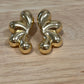 Gold Filled Hollow Bubble Wave Earrings