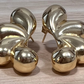 Gold Filled Hollow Bubble Wave Earrings