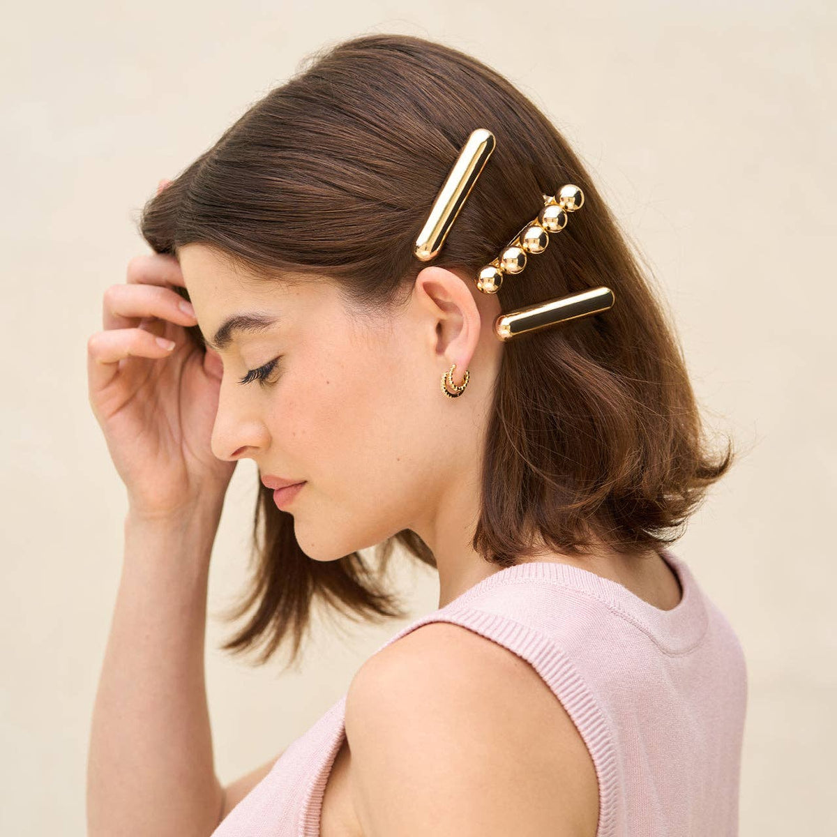 Gold Metal Barrettes - The Mustard Seed Collection, The Seed