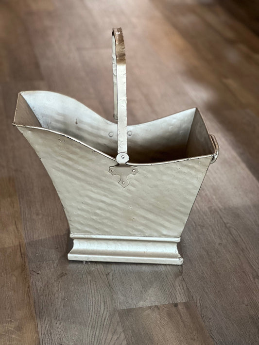 Gold Painted Coal Bucket