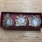 Gorham Silver-Plated Holiday Picture Frame Ornaments - Set of 3Christmas