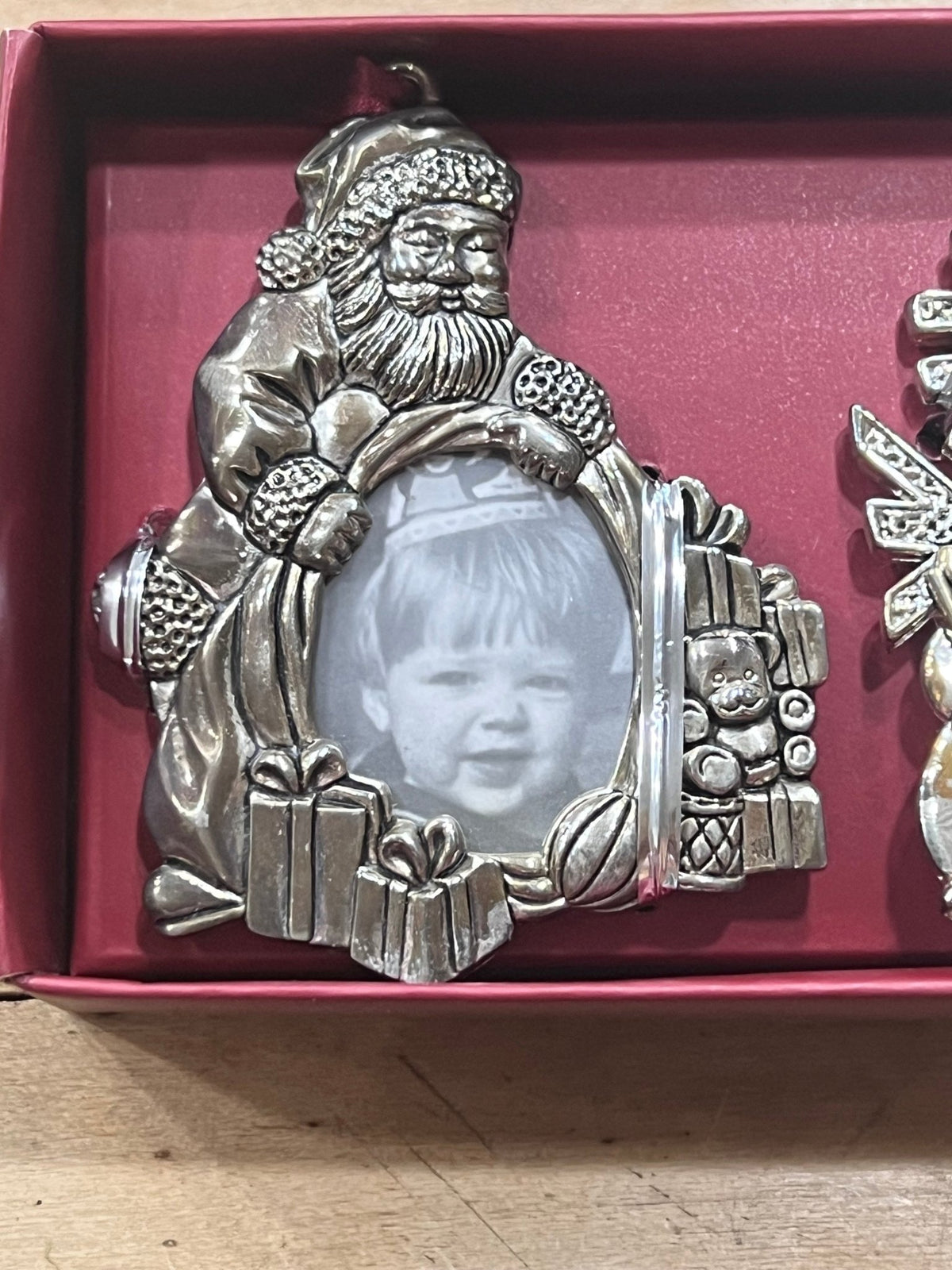 Gorham Silver-Plated Holiday Picture Frame Ornaments - Set of 3Christmas
