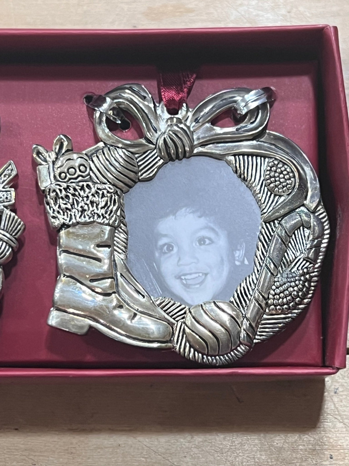 Gorham Silver-Plated Holiday Picture Frame Ornaments - Set of 3Christmas