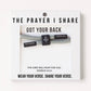 GOT YOUR BACK, Christian Cord Bracelet | Bible Verse Gift The Prayer I Share