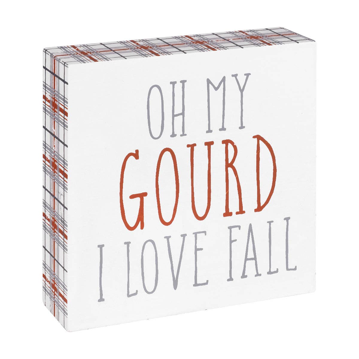 Gourd Plaid Fall Block - The Mustard Seed Collection, The Seed