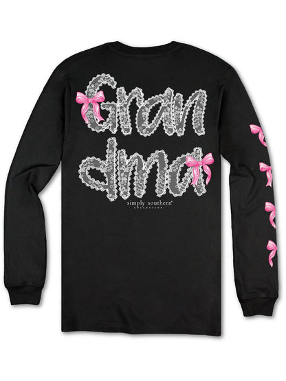Grandma: Simply Southern Black Long Sleeve - The Mustard Seed Collection, The Seed
