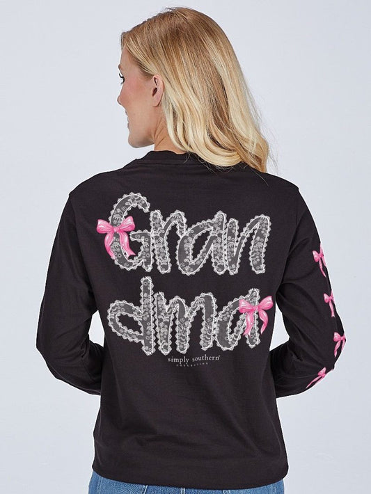 Grandma: Simply Southern Black Long Sleeve - The Mustard Seed Collection, The Seed