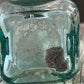 Green Glass Apothecary Bottle Square Bottom - The Mustard Seed Collection, The Seed