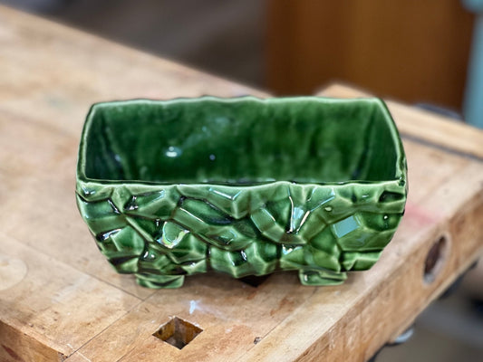 Green Vintage McCoy Planter - The Mustard Seed Collection, The Seed