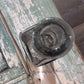 Grey Clear Glass Apothecary Bottle with square Bottom