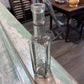 Grey Clear Glass Apothecary Bottle with square Bottom