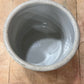 Grey Stoneware Crock with Cobalt Blue Blossoms 