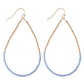 Half & Half Dainty Beaded Teardrop Earrings - The Mustard Seed Collection, The Seed
