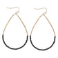 Half & Half Dainty Beaded Teardrop Earrings - The Mustard Seed Collection, The Seed