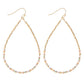 Half & Half Dainty Beaded Teardrop Earrings - The Mustard Seed Collection, The Seed