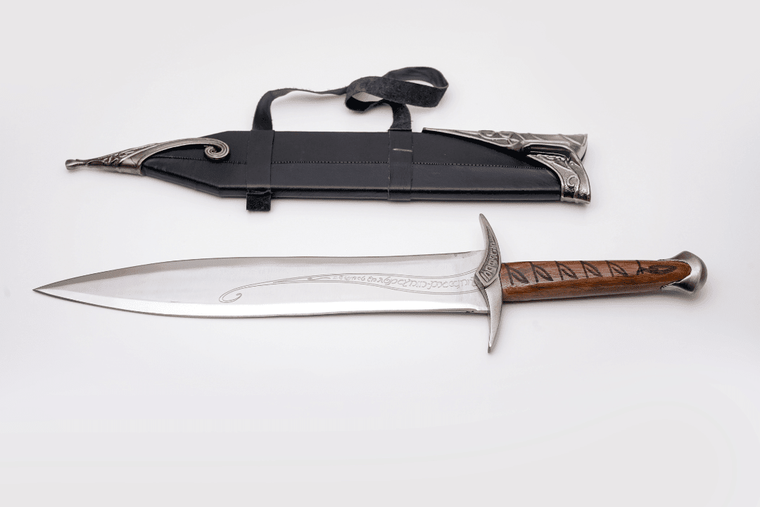 Hand-Forged "The Sting" - Elven Short with Etched Blade & Or - The Mustard Seed Collection, The Seed
