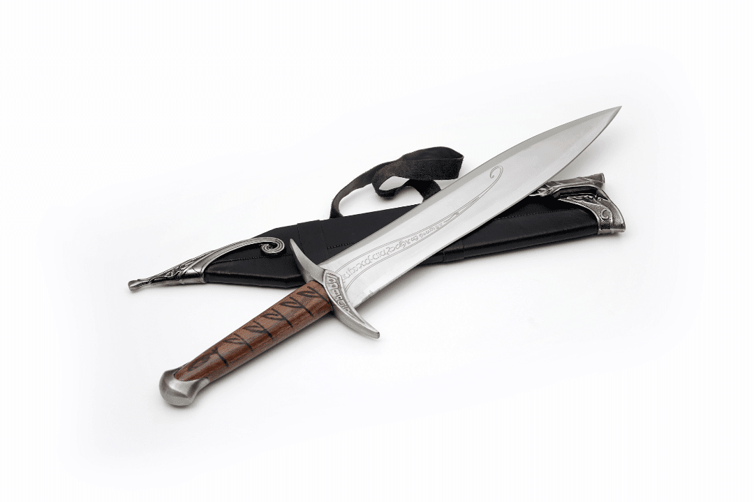 Hand-Forged "The Sting" - Elven Short with Etched Blade & Or - The Mustard Seed Collection, The Seed
