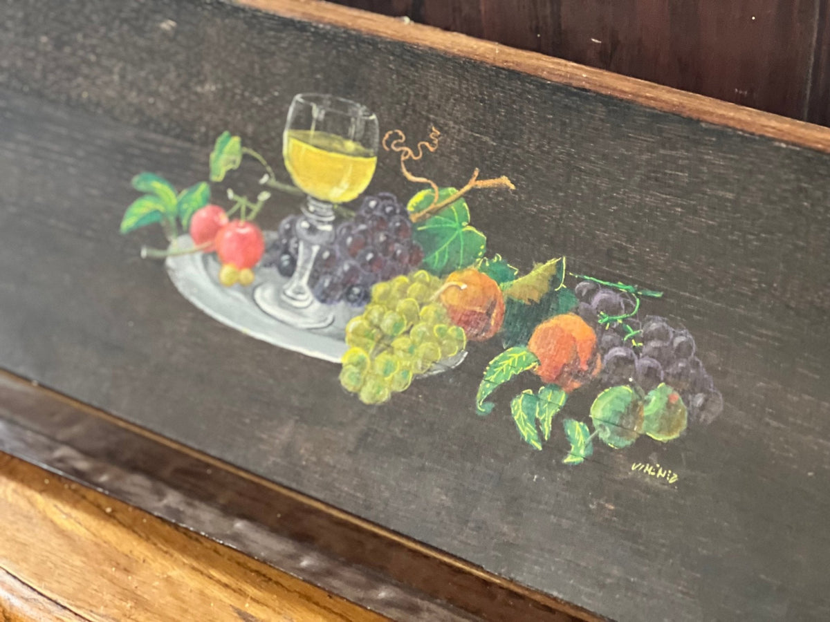 Hand-Painted Whiskey Barrel Platter - The Mustard Seed Collection, The Seed