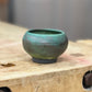 Hand-Thrown Textured Verdigris Ceramic Mini Teacup / Planter (2.25" x 3.25") 