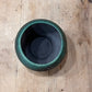 Hand-Thrown Textured Verdigris Ceramic Mini Teacup / Planter (2.25" x 3.25") 
