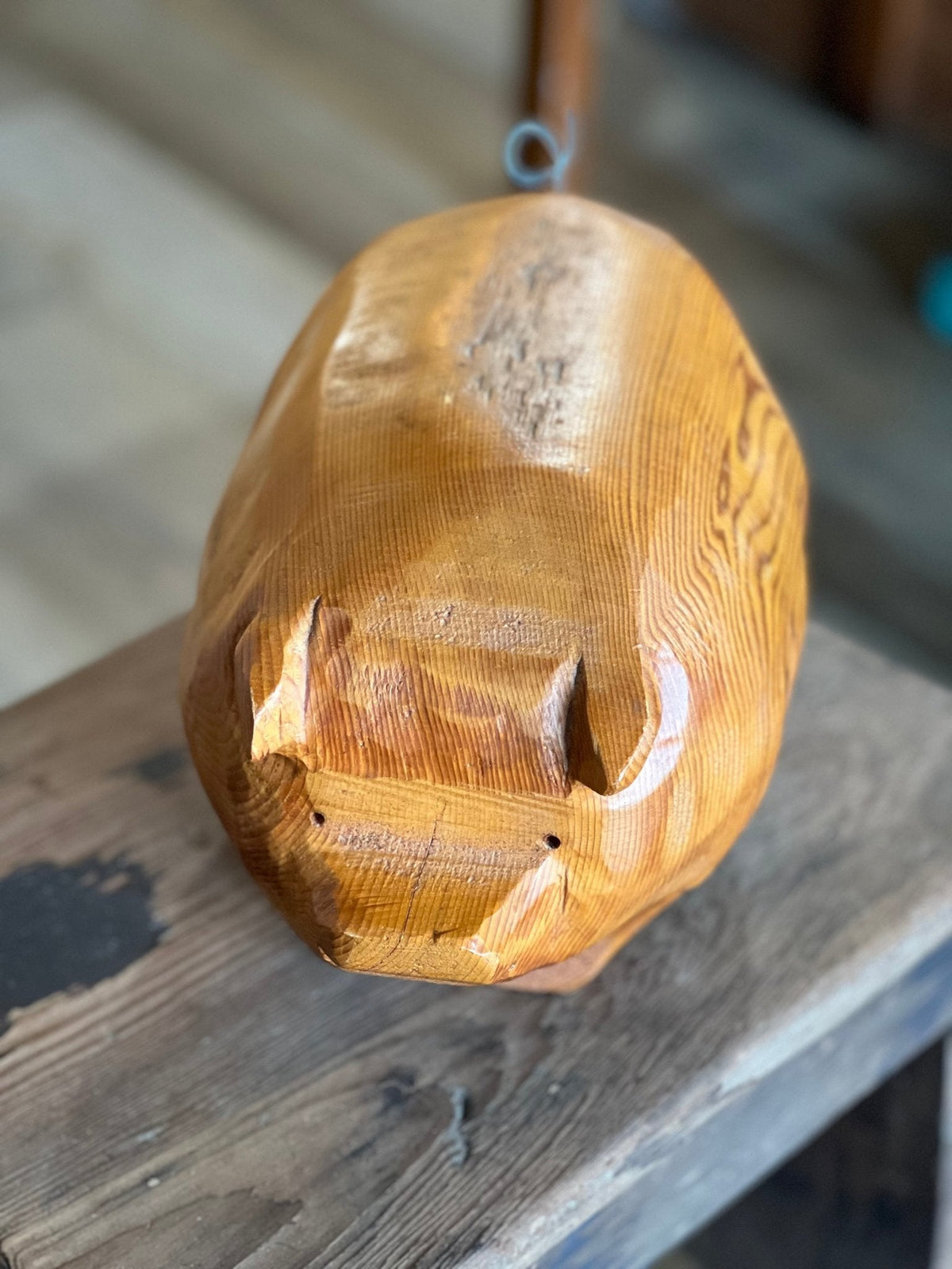 Handcrafted Wooden Pig - The Mustard Seed Collection, The Seed