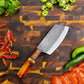 Handmade Carbon Steel Cleaver for Kitchen & Outdoor