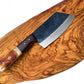 Handmade Carbon Steel Cleaver for Kitchen & Outdoor