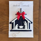 Handmade Silhouette Nativity Christmas Ornamentornament
