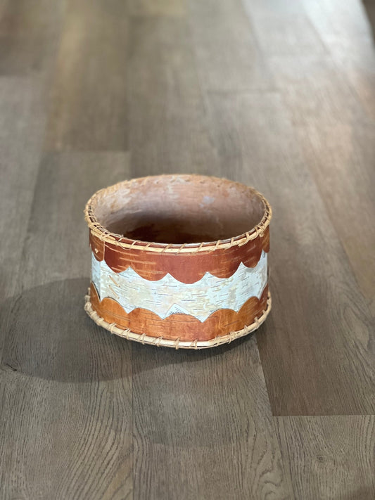 Handmade Vintage Woven Birch Basket - The Mustard Seed Collection, The Seed