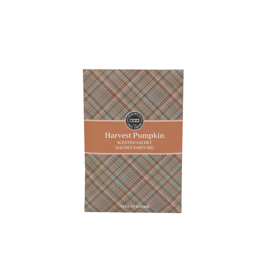Harvest Pumpkin Plaid Sachet - The Mustard Seed Collection, The Seed