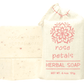 Herbal Cloth Sack Soap Rose Petals 6.4oz Bar - The Mustard Seed Collection, The Seed