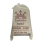 Herbal Cloth Sack Soap Tomato Basil 6.4oz Bar - The Mustard Seed Collection, The Seed