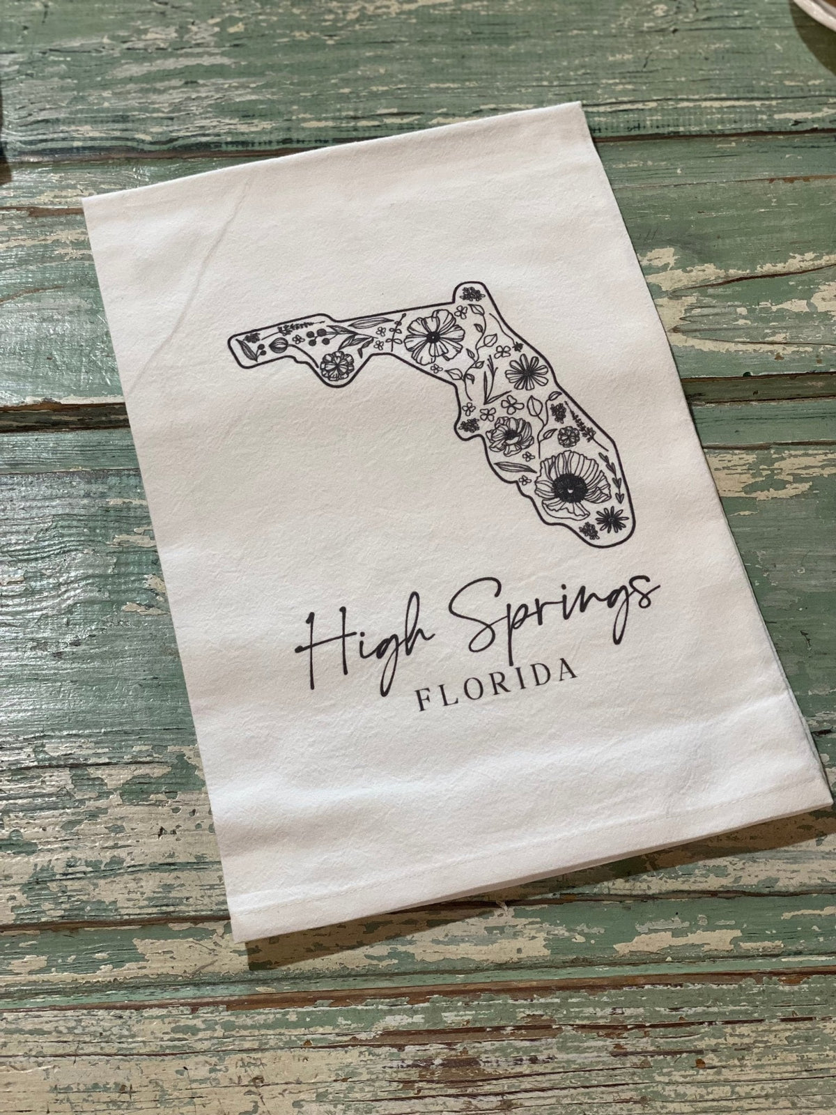 High Springs Floral - Cotton Tea Towel - The Mustard Seed Collection, The Seed