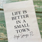 High Springs Small Town - Cotton Tea Towel - The Mustard Seed Collection, The Seed